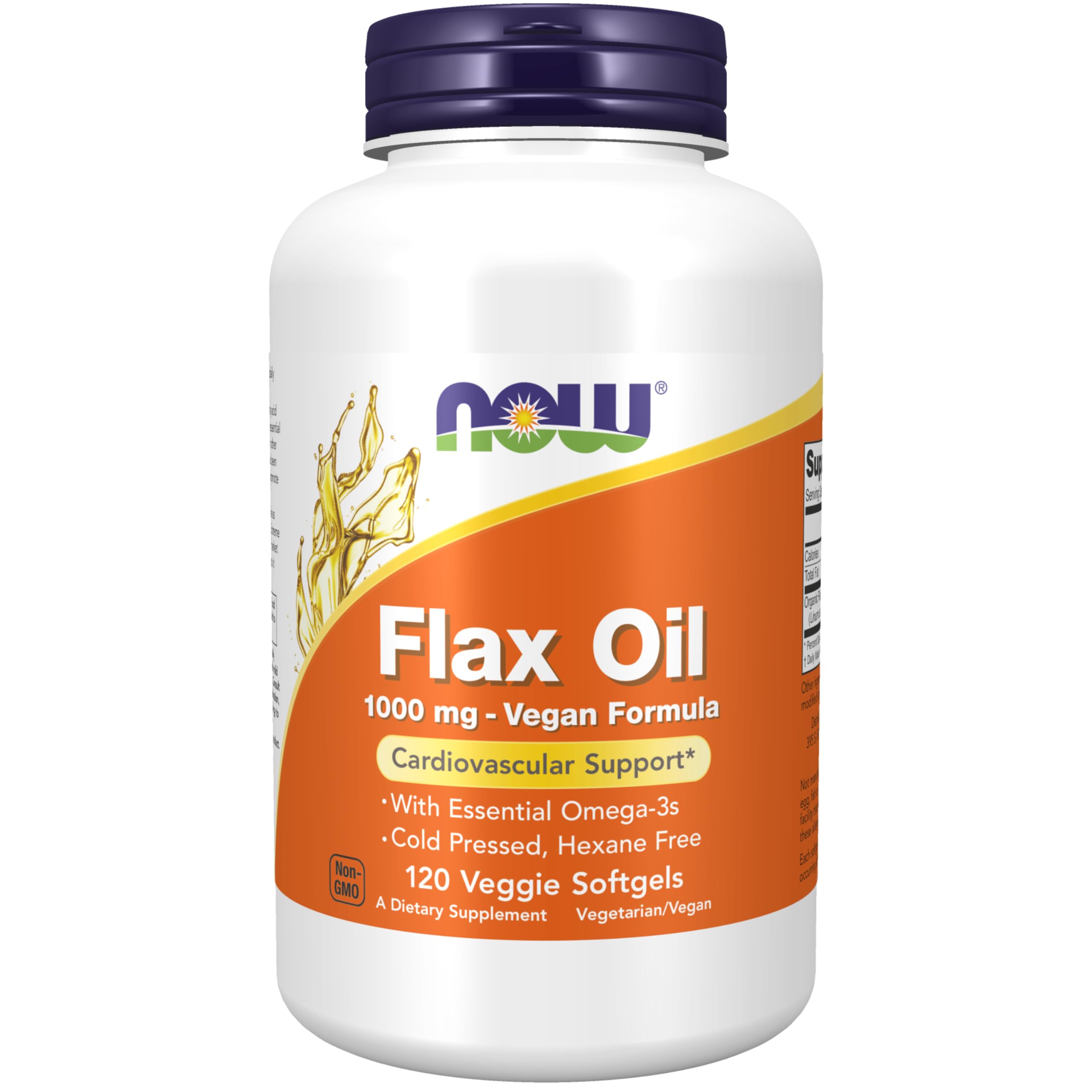 Foto 2 pulgar | Suplemento Now de Aceite de Lino 1000 Mg con Omega 3 Esenciales Y 120 Cápsulas Blandas - Venta Internacional