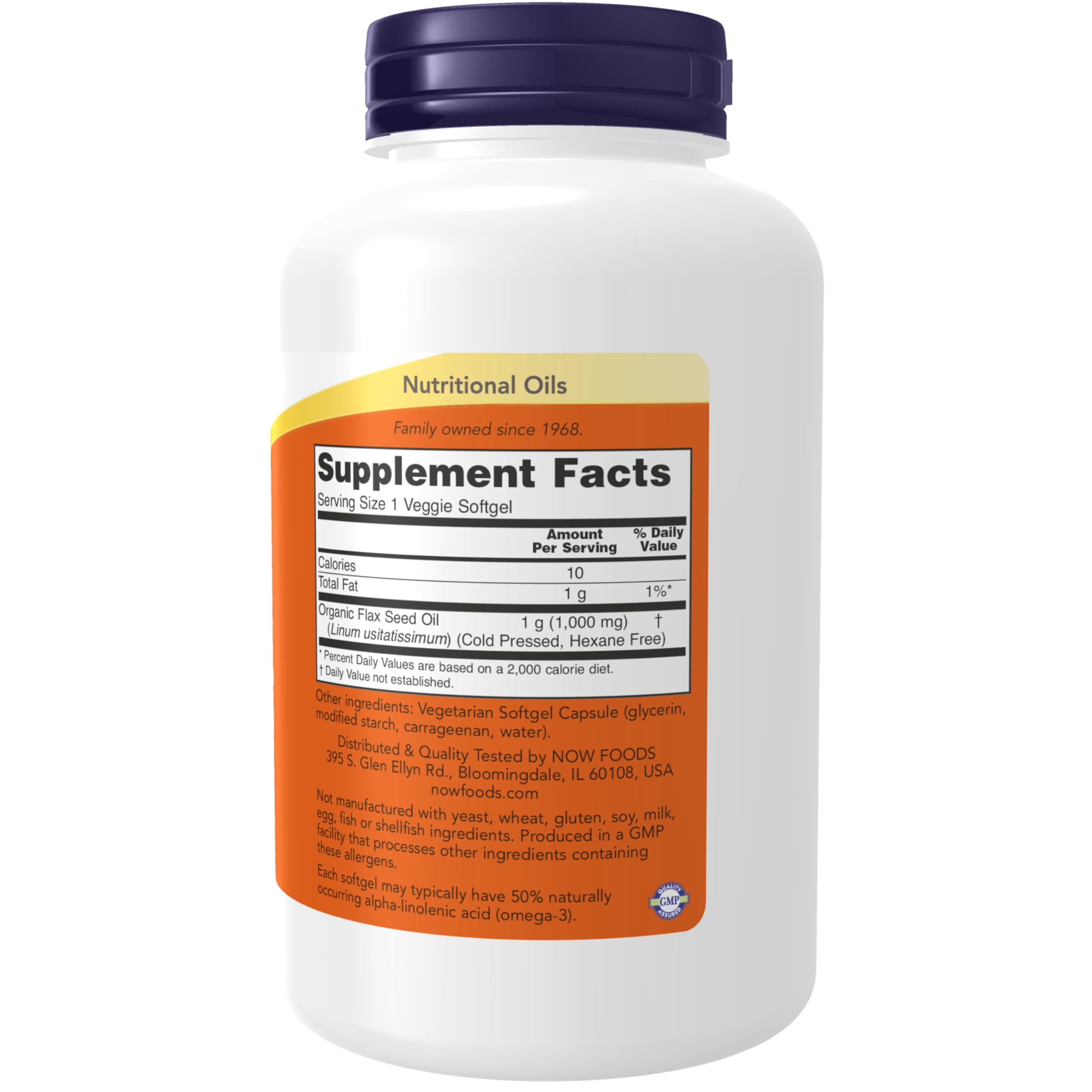 Foto 3 pulgar | Suplemento Now de Aceite de Lino 1000 Mg con Omega 3 Esenciales Y 120 Cápsulas Blandas - Venta Internacional