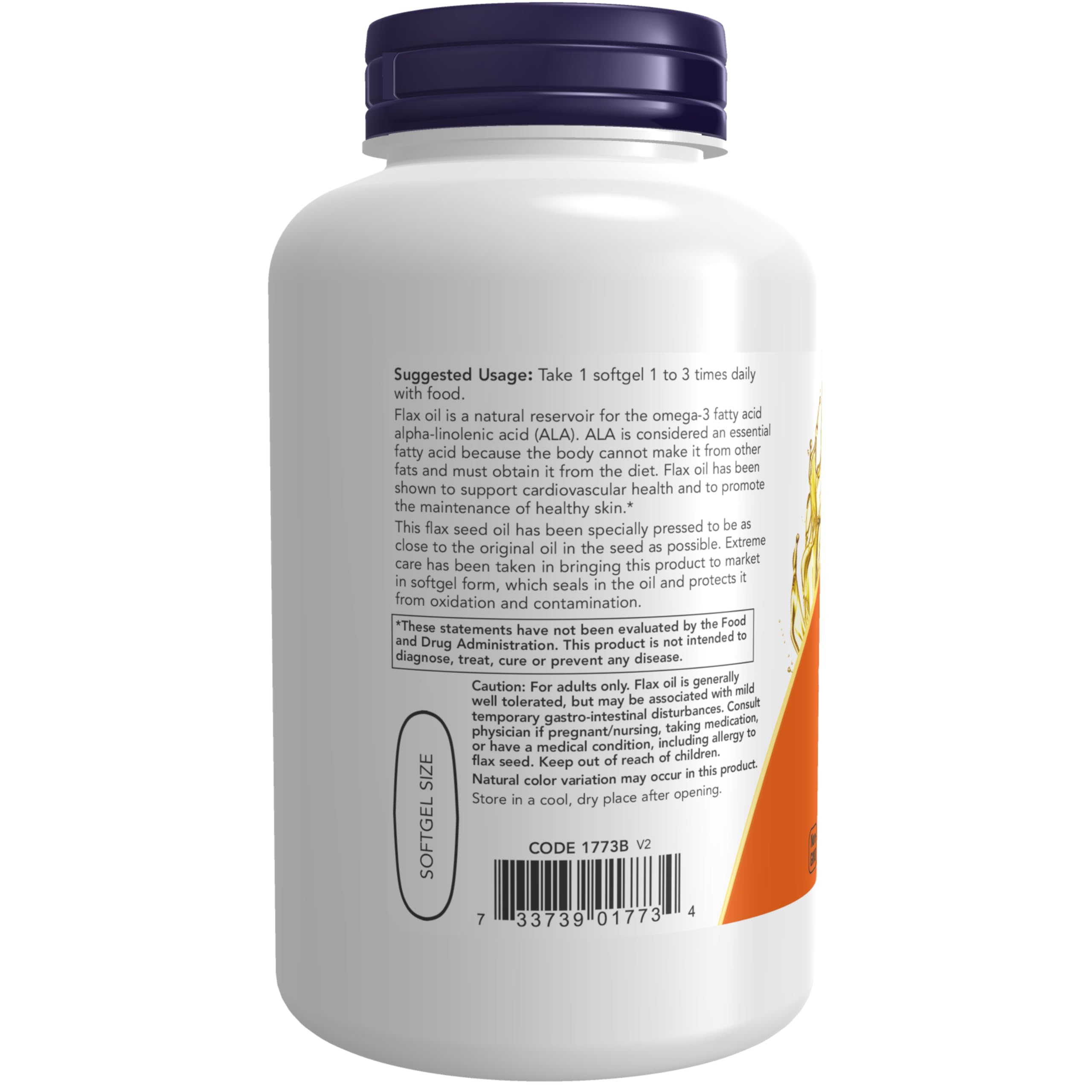 Foto 4 pulgar | Suplemento Now de Aceite de Lino 1000 Mg con Omega 3 Esenciales Y 120 Cápsulas Blandas - Venta Internacional