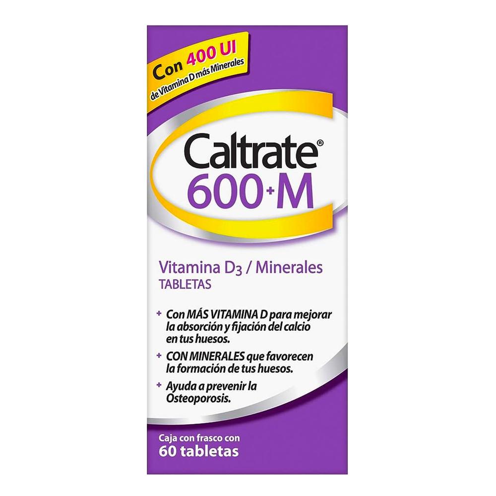 Foto 2 pulgar | Suplemento Caltrate 600 M 60 Tabletas