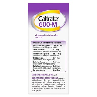 Foto 2 | Suplemento Caltrate 600 M 60 Tabletas