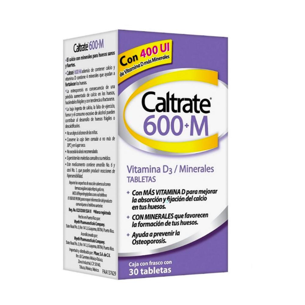 Foto 3 pulgar | Suplemento Caltrate 600 +M 30 Tabletas