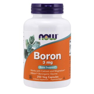 Foto 1 | Suplemento Now Boron 3 Mg Soporte Estructural 250 Cápsulas Vegetales - Venta Internacional