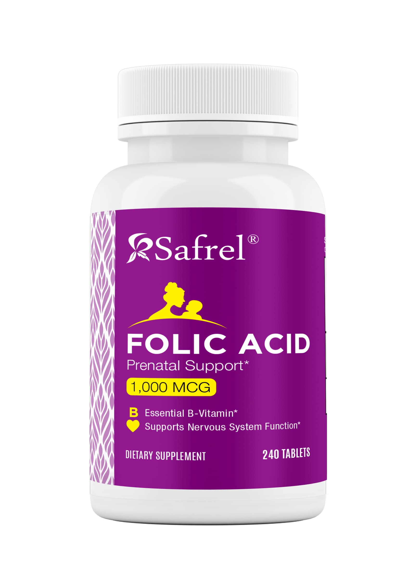 Foto 1 | Suplemento de Ácido Fólico Safrel 1 Mg (1000 Mcg) 240 Tabletas - Venta Internacional