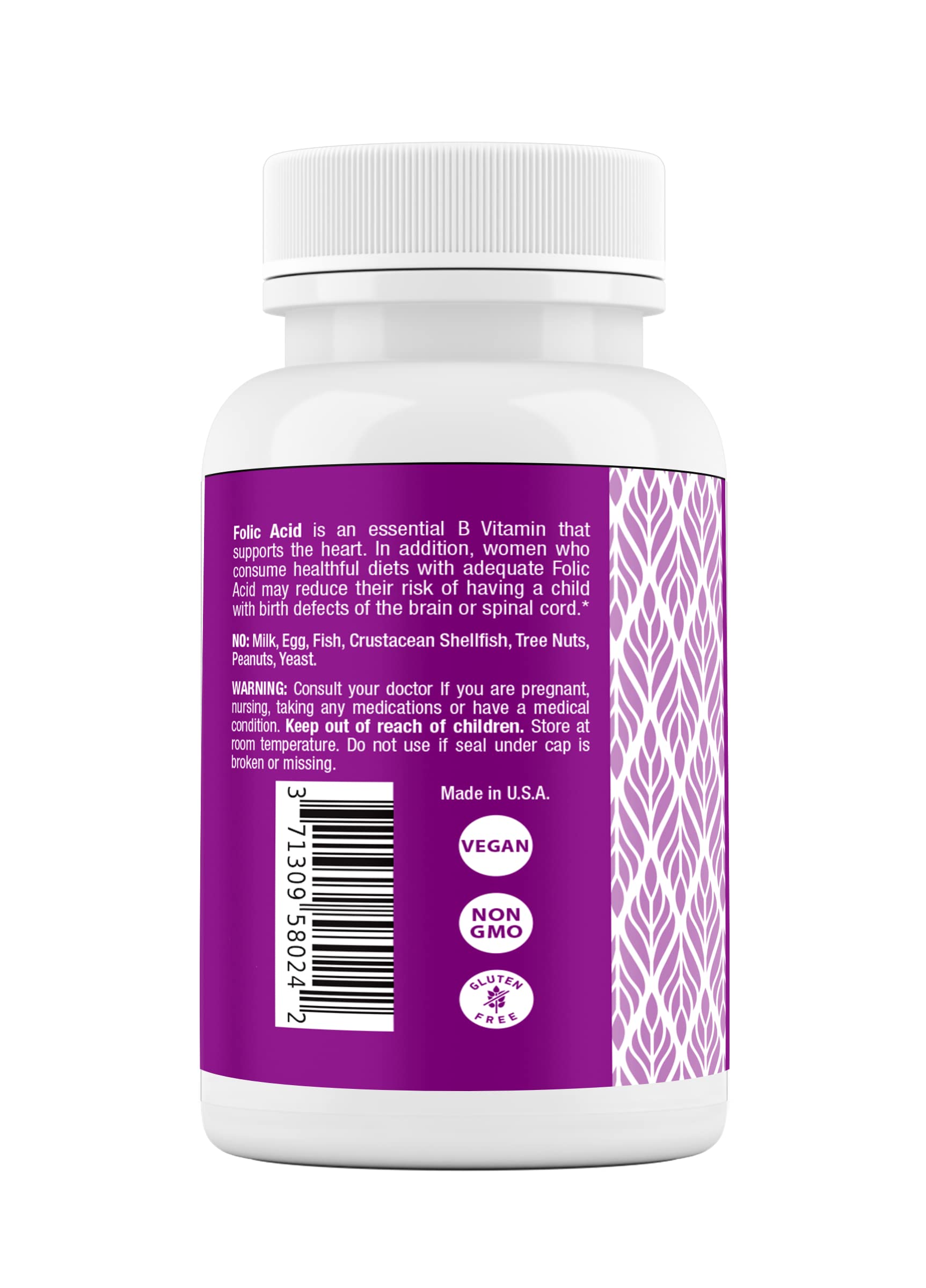 Foto 3 pulgar | Suplemento de Ácido Fólico Safrel 1 Mg (1000 Mcg) 240 Tabletas - Venta Internacional