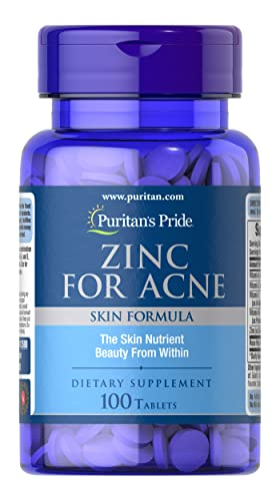 Foto 1 | Suplemento Puritan's Pride Zinc Para El Acné 100 Tabletas - Venta Internacional