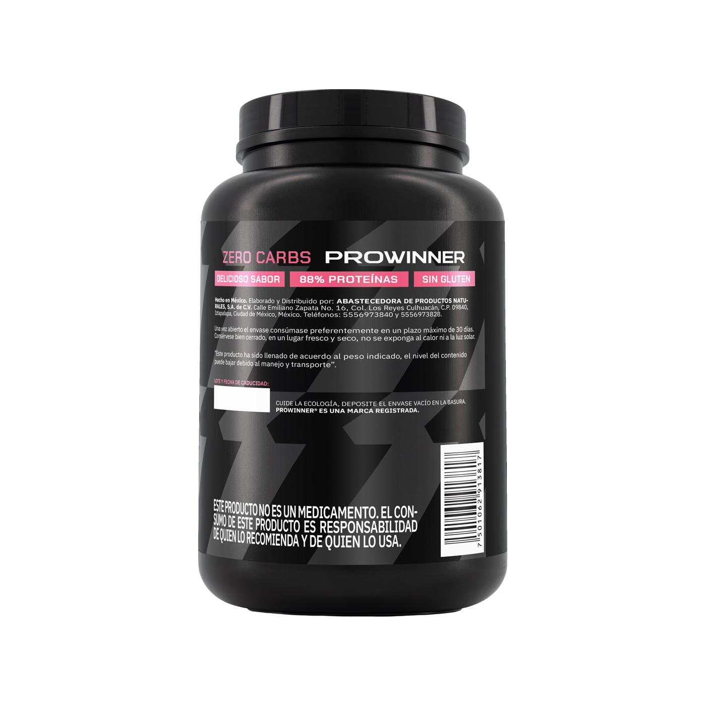 Foto 3 pulgar | Suplemento Zero Carbs Prowinner Sabor Fresa 1 kg