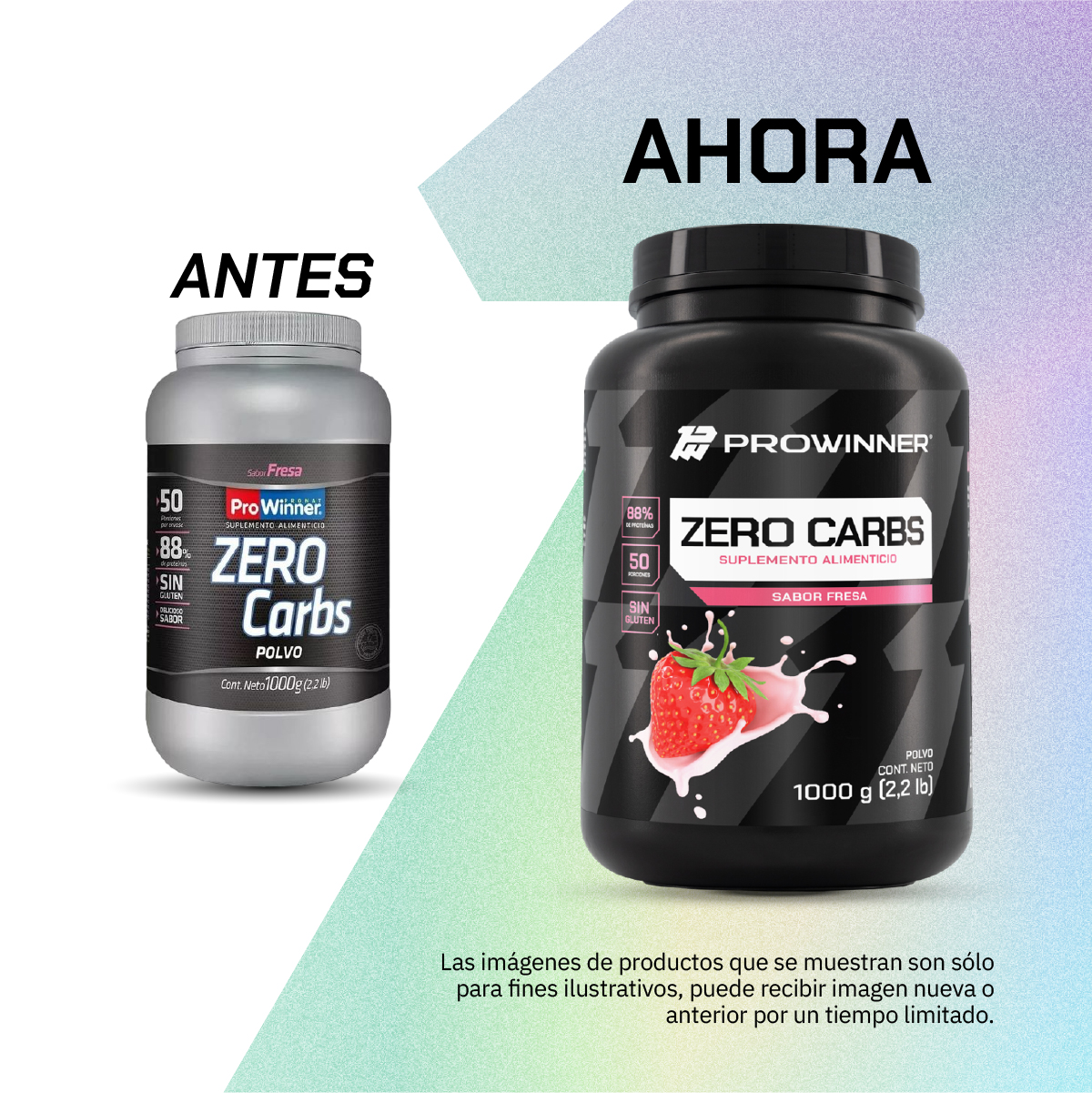 Foto 6 pulgar | Suplemento Zero Carbs Prowinner Sabor Fresa 1 kg
