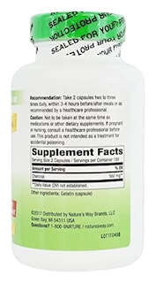 Foto 3 | Suplemento de Carbón Activado Nature's Way 360 Cápsulas - Venta Internacional
