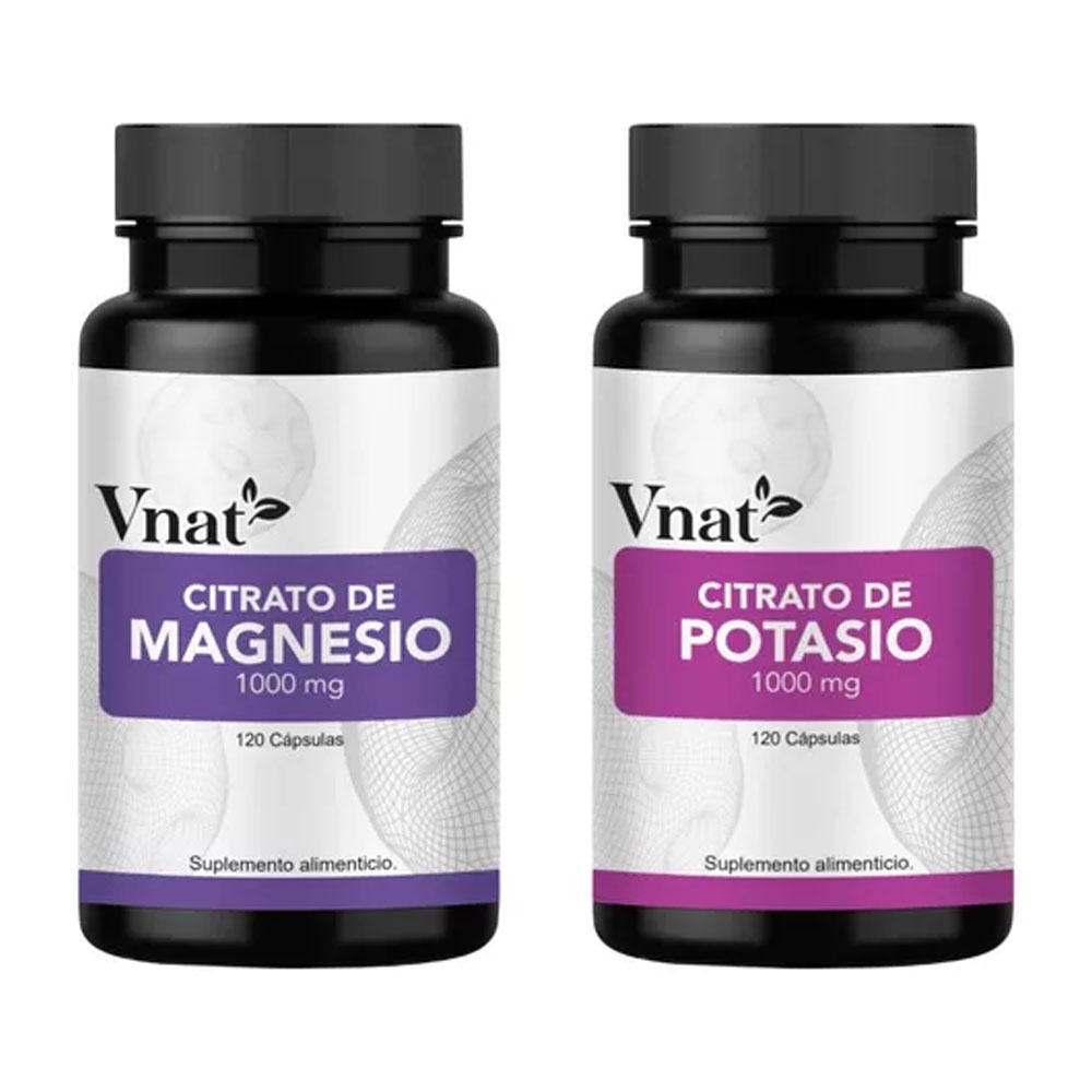 Foto 1 | Suplementos Vnat Citrato de Magnesio y Potasio 2 Piezas