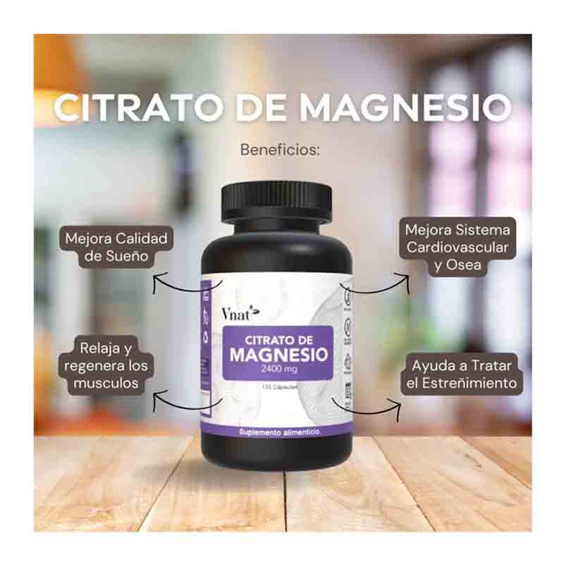 Foto 7 pulgar | Suplementos Vnat Citrato de Magnesio y Potasio 2 Piezas