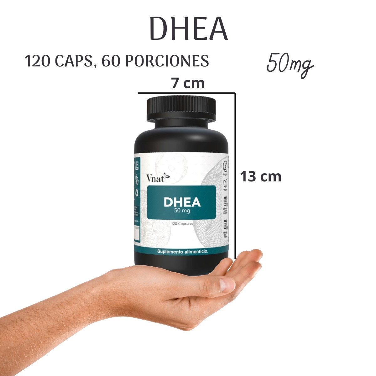 Foto 6 | Suplemento Vnat Dhea 120 Cápsulas