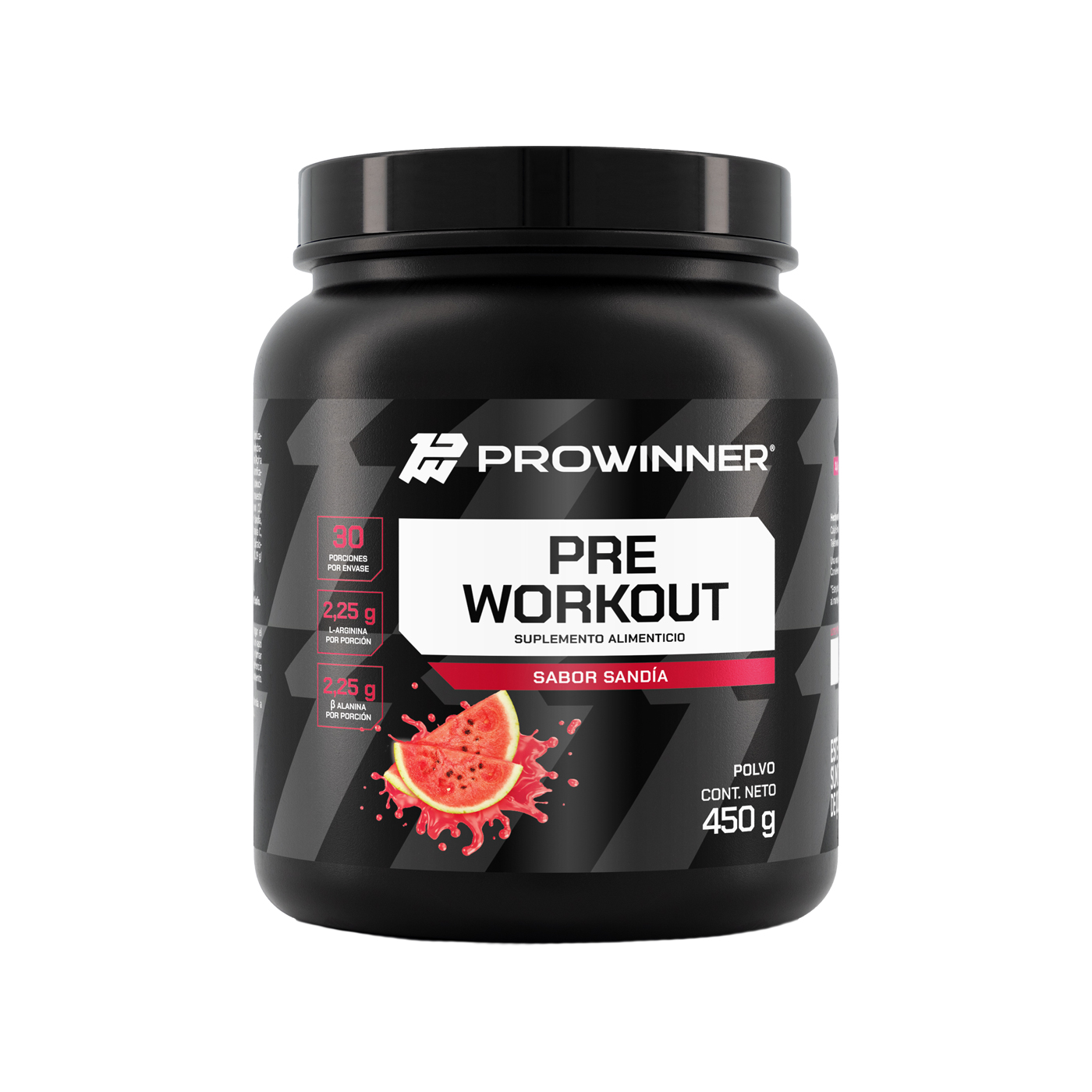 Foto 2 pulgar | Suplemento Preworkout Prowinner Sabor Sandía 450 Gramos