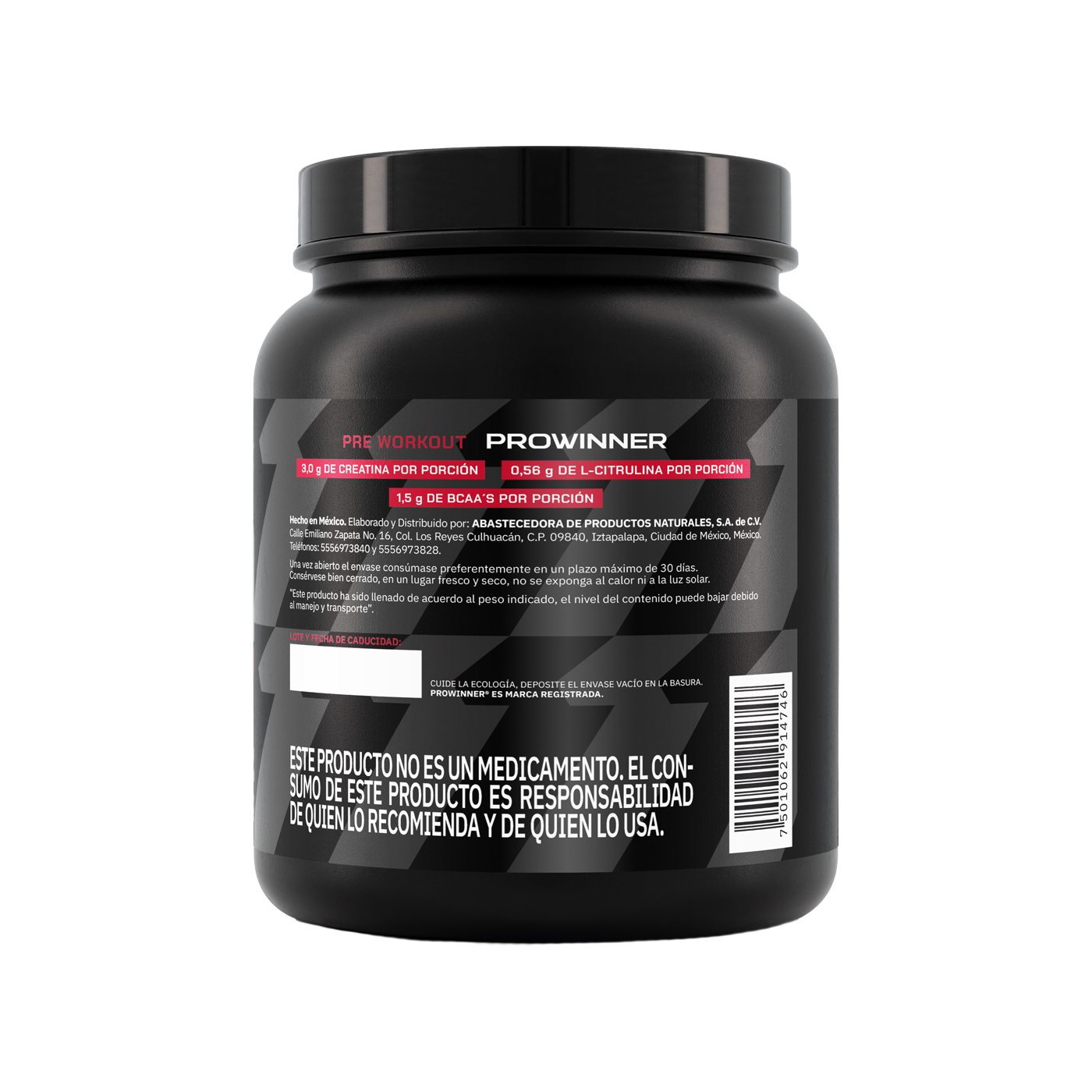 Foto 3 pulgar | Suplemento Preworkout Prowinner Sabor Sandía 450 Gramos