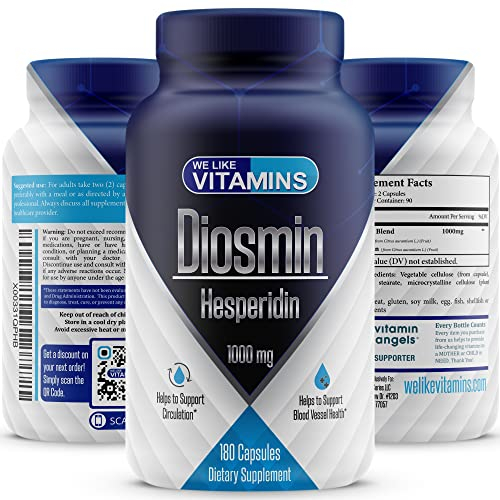 Foto 2 pulgar | Suplemento de Diosmina y Hesperidina con Vitaminas - 1000 Mg - 180 cápsulas