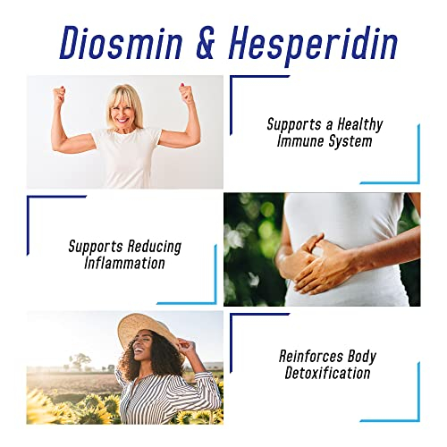 Foto 4 pulgar | Suplemento de Diosmina y Hesperidina con Vitaminas - 1000 Mg - 180 cápsulas