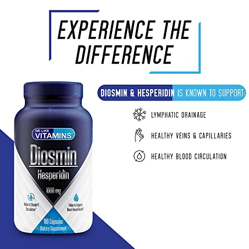 Foto 6 | Suplemento de Diosmina y Hesperidina con Vitaminas - 1000 Mg - 180 cápsulas