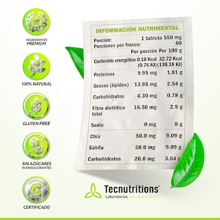 Foto 4 | Suplemento Tecnutritions Chía GST