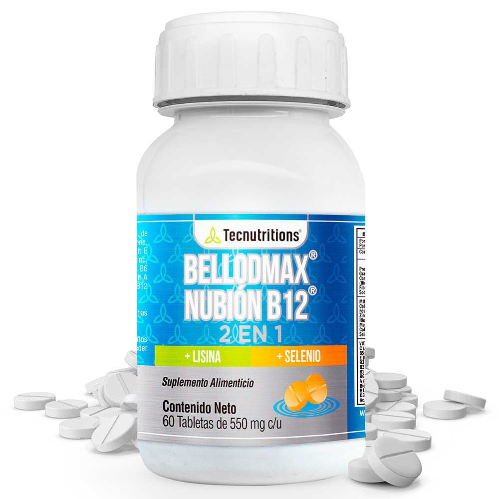 Foto 2 pulgar | Suplemento Tecnutritions Bellodmax Nubión B12 2 en 1