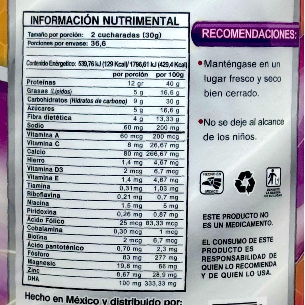 Foto 3 pulgar | Suplemento Supra Naturals Kids Shake 1.1 Kg