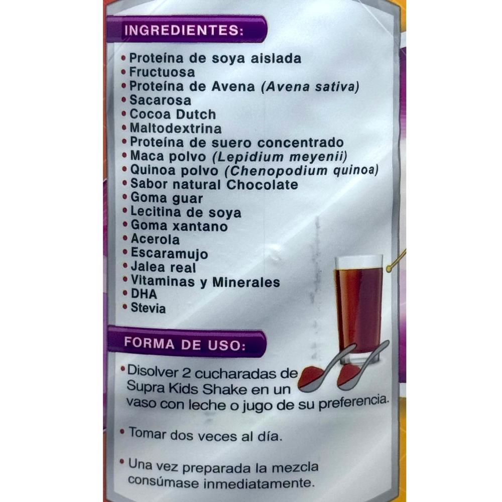 Foto 5 pulgar | Suplemento Supra Naturals Kids Shake 1.1 Kg