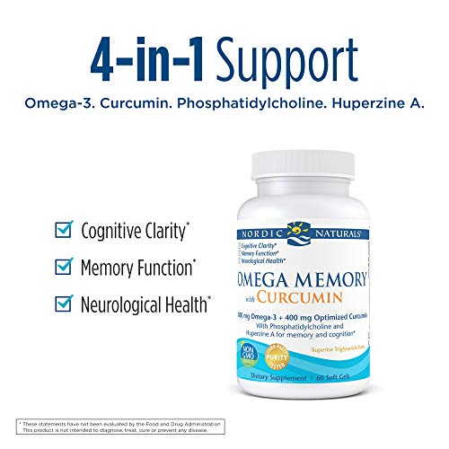 Foto 4 pulgar | Suplemento Omega Memory de Nordic Naturals con Curcumin 60 Cápsulas  - Venta Internacional