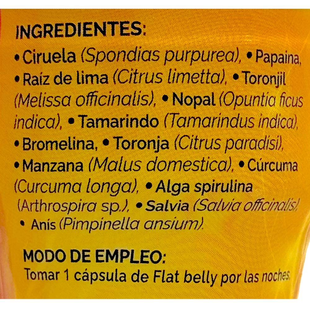 Foto 3 pulgar | Suplemento Flat Belly de 30 Cápsulas