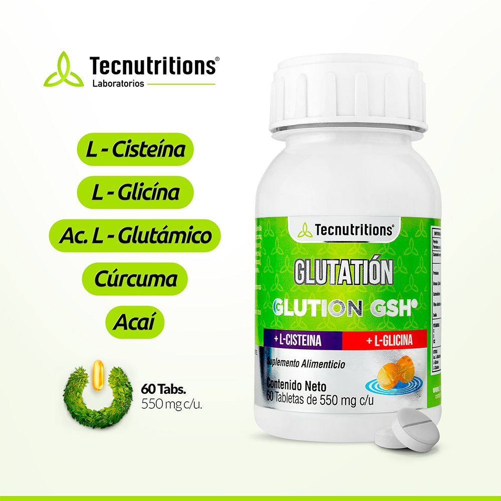 Foto 3 pulgar | Suplemento Tecnutritions Glutatión Glution Gsh