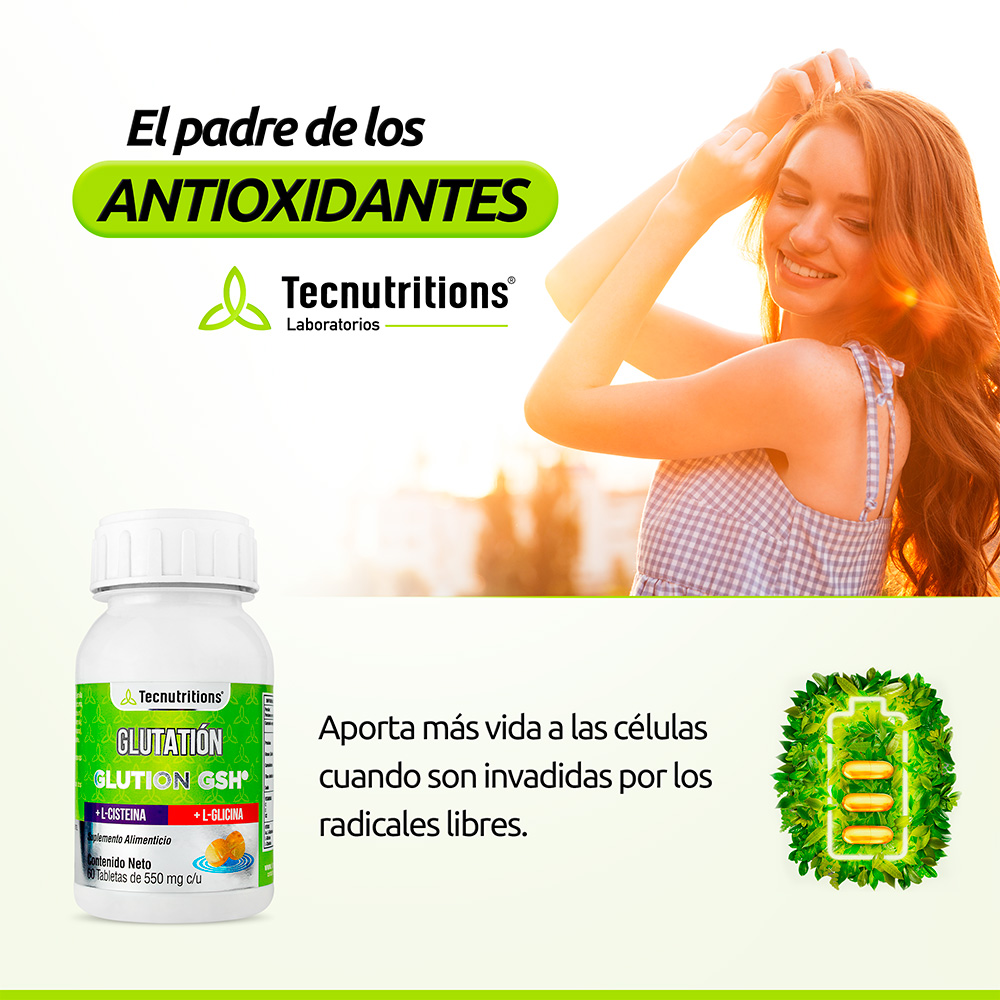 Foto 4 pulgar | Suplemento Tecnutritions Glutatión Glution Gsh