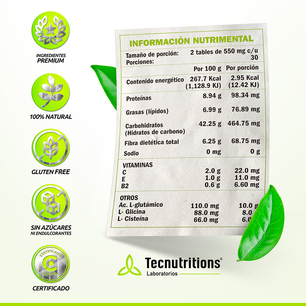 Foto 5 pulgar | Suplemento Tecnutritions Glutatión Glution Gsh