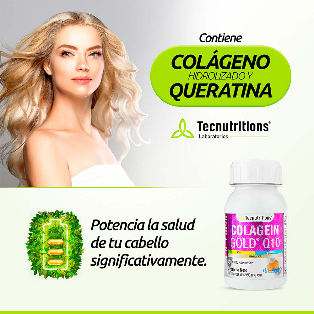 Foto 4 pulgar | Suplemento Tecnutritions Colagein Gold Q10