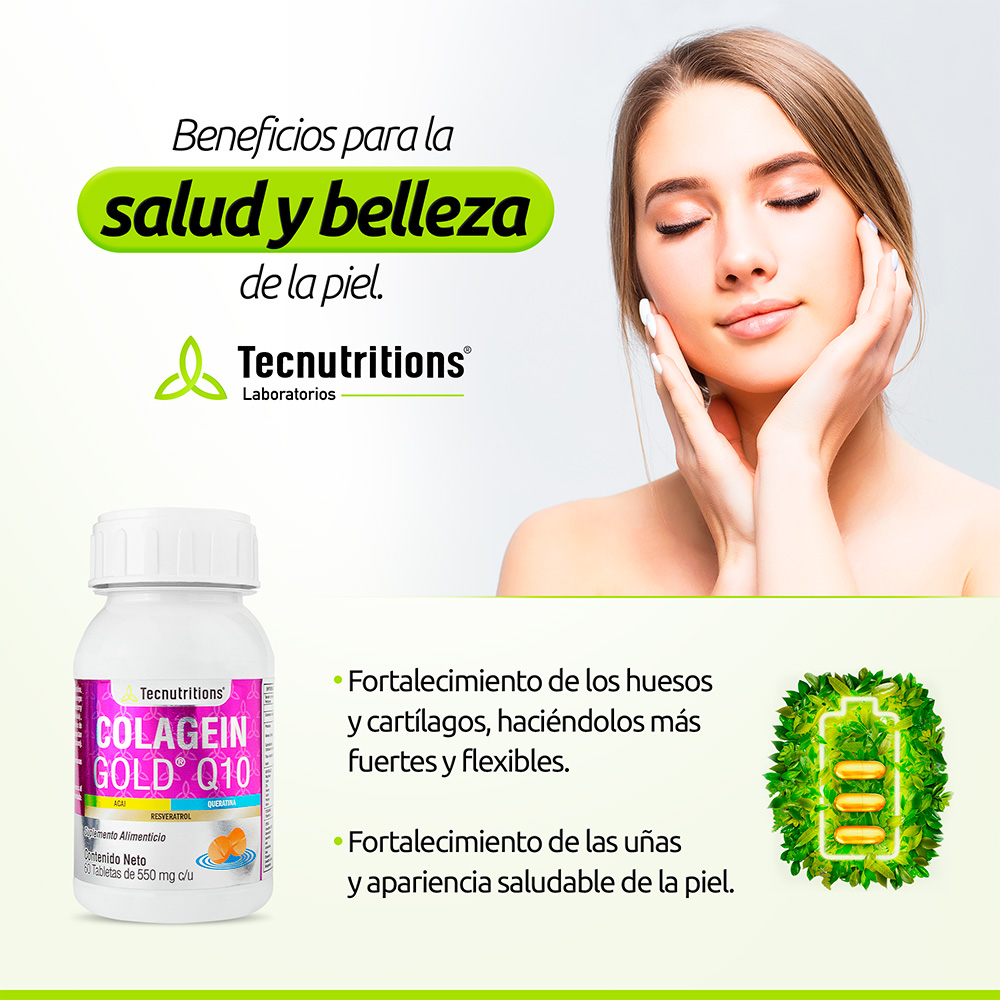Foto 5 pulgar | Suplemento Tecnutritions Colagein Gold Q10