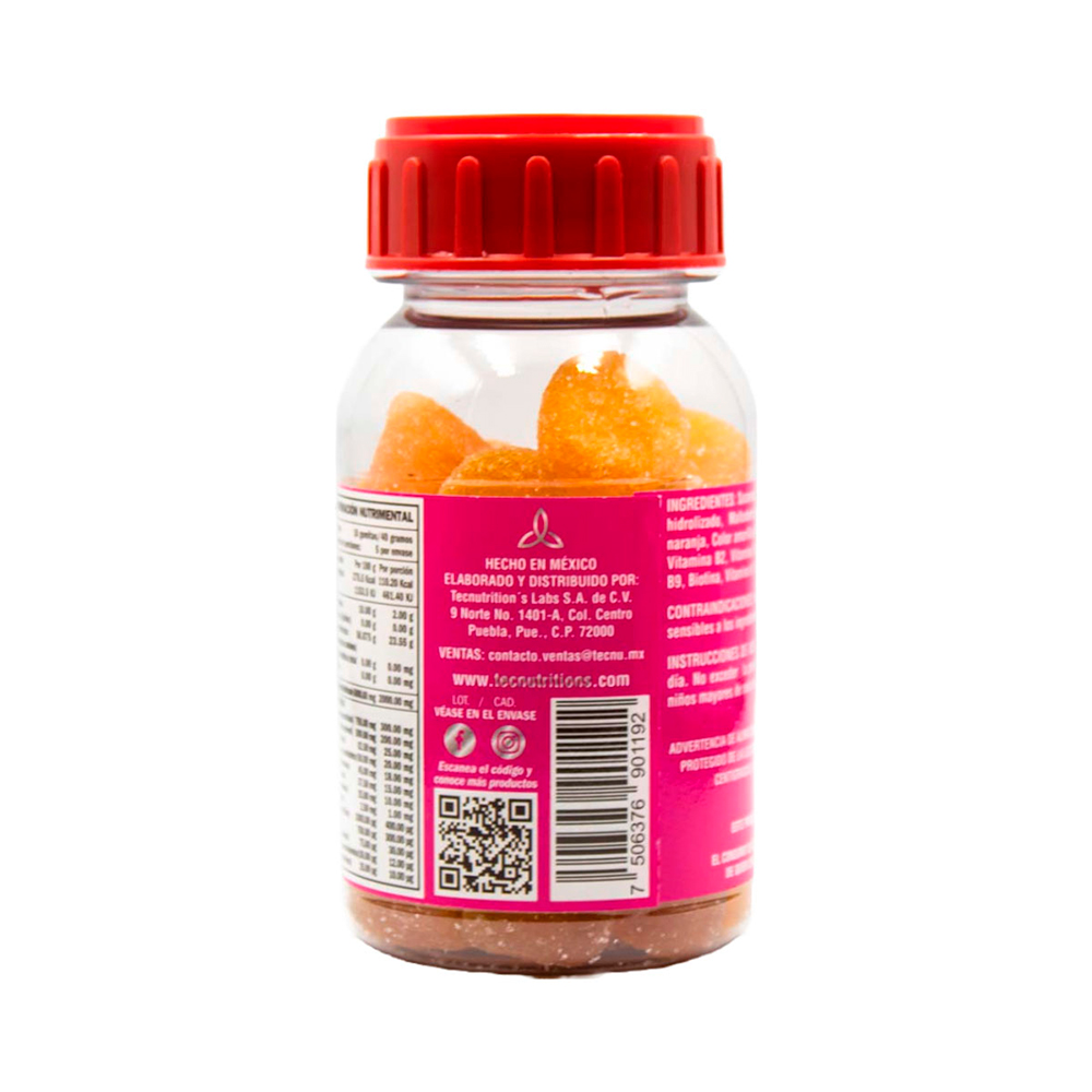 Foto 4 pulgar | Suplemento Tecnutritions Gomitas de Colágeno