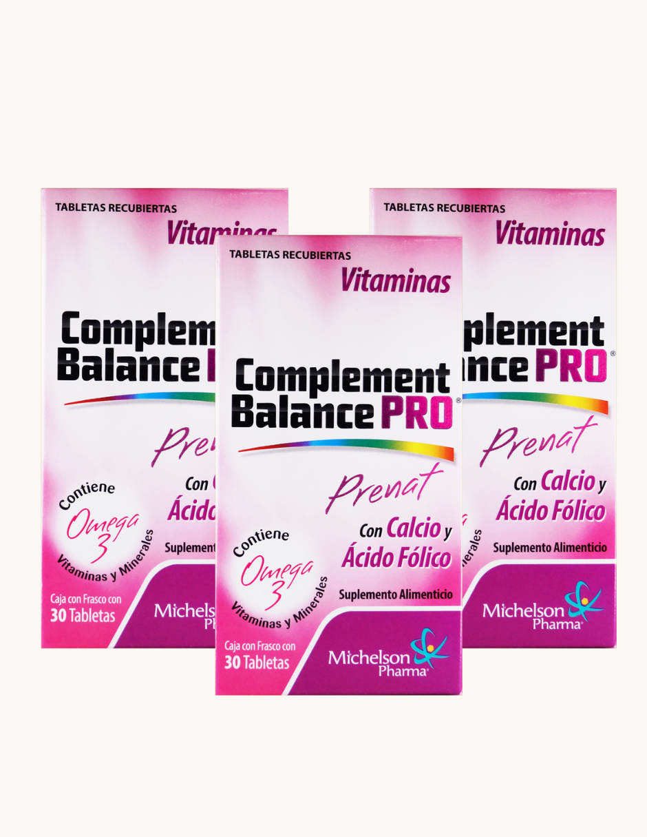 Foto 2 pulgar | Prenat Complement Balance Pro Con Calcio Y  Ácido Fólico 3 Pack