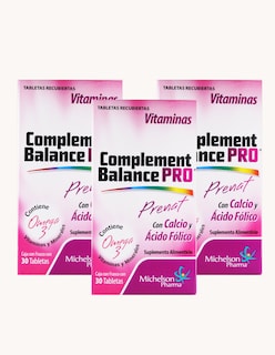 Foto 1 | Prenat Complement Balance Pro Con Calcio Y Ácido Fólico 3 Pack