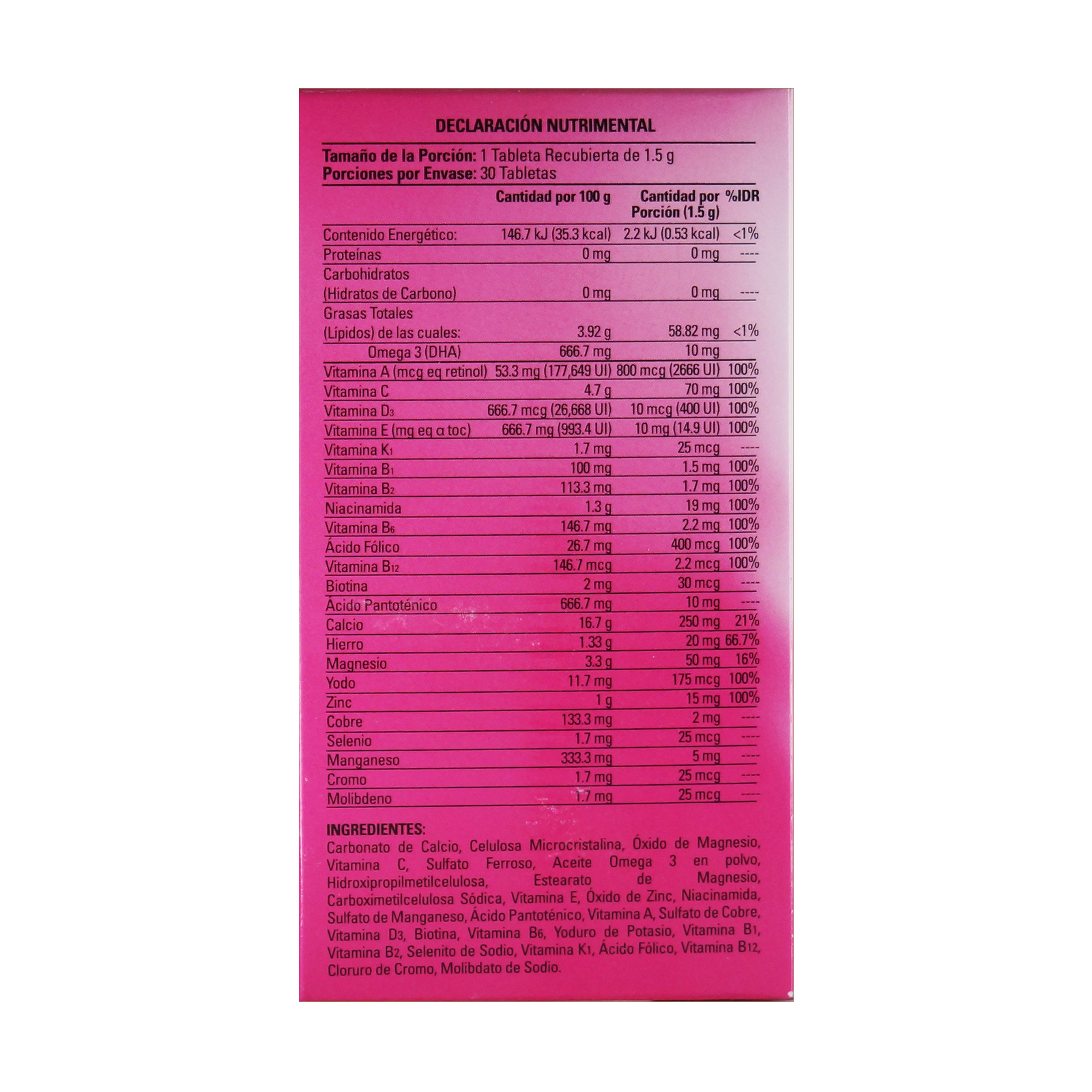 Foto 4 pulgar | Prenat Complement Balance Pro Con Calcio Y  Ácido Fólico 3 Pack