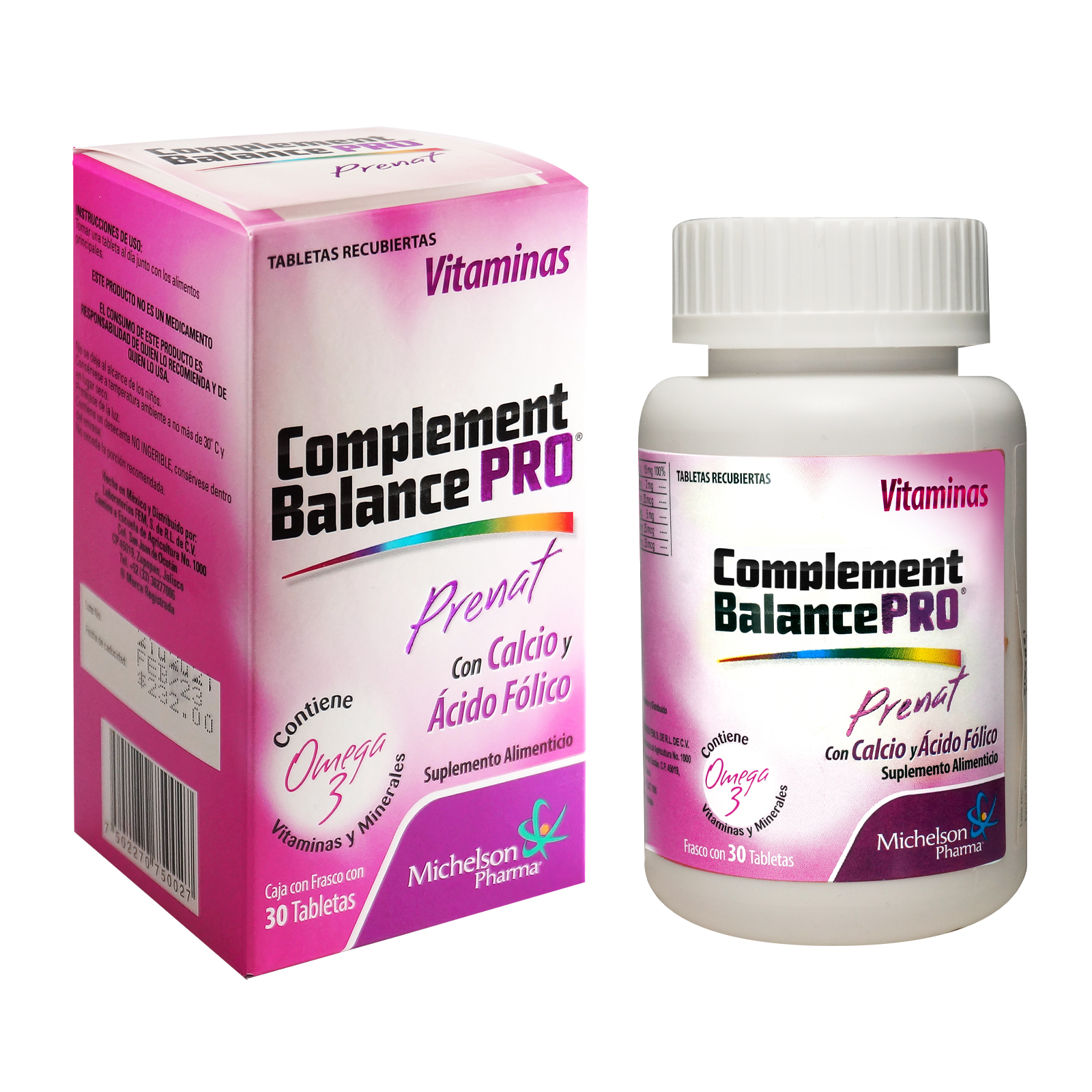 Foto 5 pulgar | Prenat Complement Balance Pro Con Calcio Y  Ácido Fólico 3 Pack