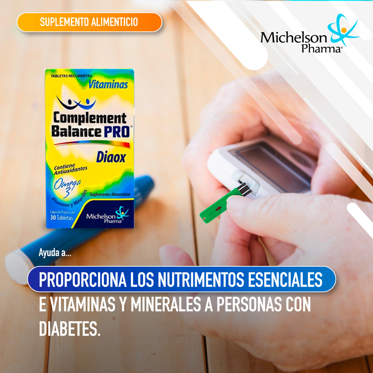Foto 5 pulgar | Diaox Complement Balance Pro Contiene Antioxidantes Omega 3 Vitaminas Y Minerales 3 Pack