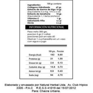 Foto 2 | Colágeno En Polvo Beauty Lady Hydrolized 300 G Con Betacaroteno - Venta Internacional.