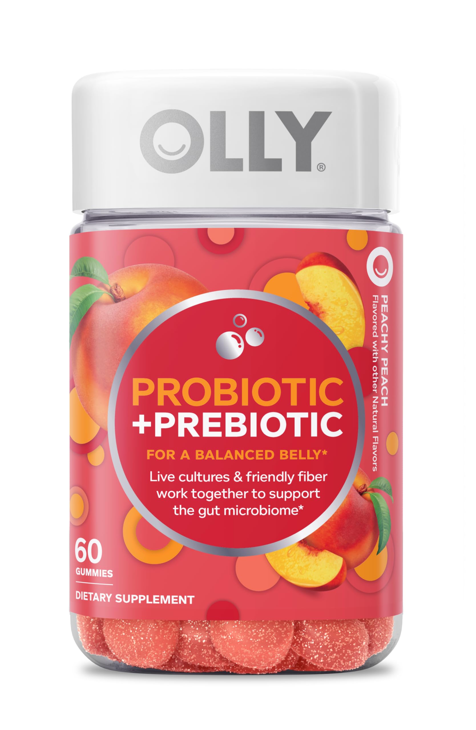 Foto 2 pulgar | Suplemento Olly Probiotic + Prebiotic Gummy 500 Ml Cfus 60 Unidades - Venta Internacional.