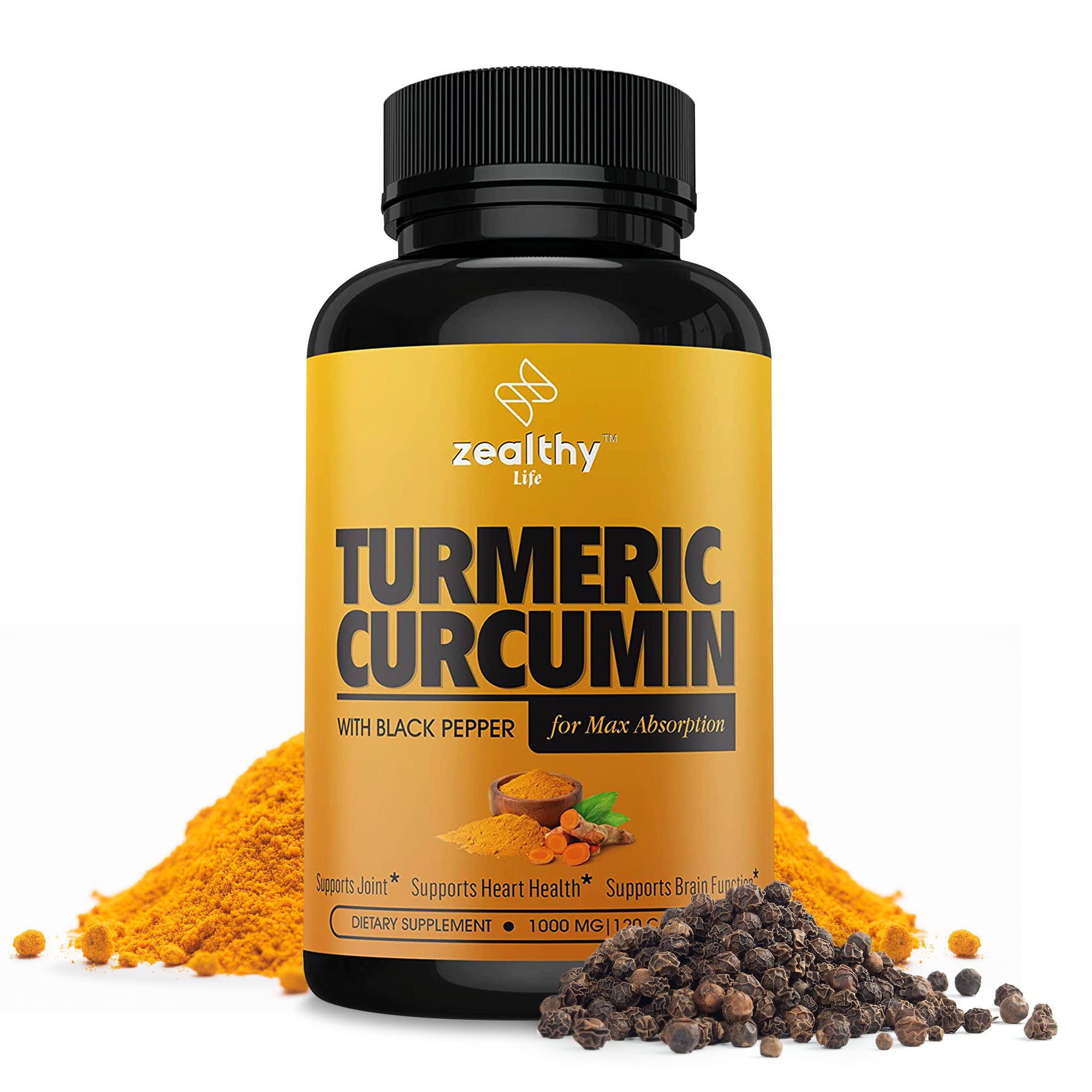 Foto 2 pulgar | Complementa La Curcumina De Cúrcuma Z Zealthy Life Con Pimienta Negra - Venta Internacional.