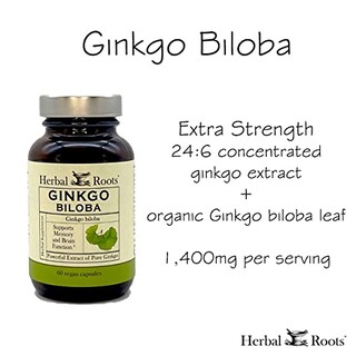 Foto 3 | Suplemento Herbal Roots Ginkgo Biloba Organic Leaf 1400 Mg - Venta Internacional.