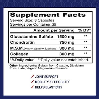 Foto 2 | Suplementos Dietéticos Alflexil Glucosamina Condroitina Msm Col - Venta Internacional.