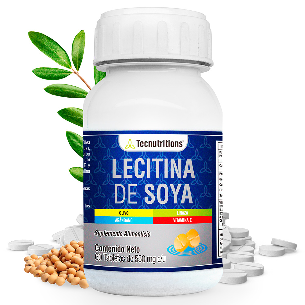 Foto 2 pulgar | Suplemento Tecnutritions Lecitina de Soya 60 Tabletas