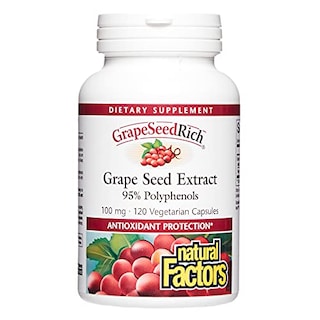 Foto 1 | Suplemento Natural Factors Con Semillas De Uva Ricas En Semillas De Uva, 120 Cápsulas - Venta Internacional.