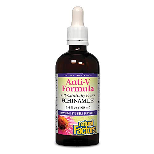 Foto 2 pulgar | Suplemento Natural Factors Anti-v Liquid Echinacea 100 Ml - Venta Internacional.
