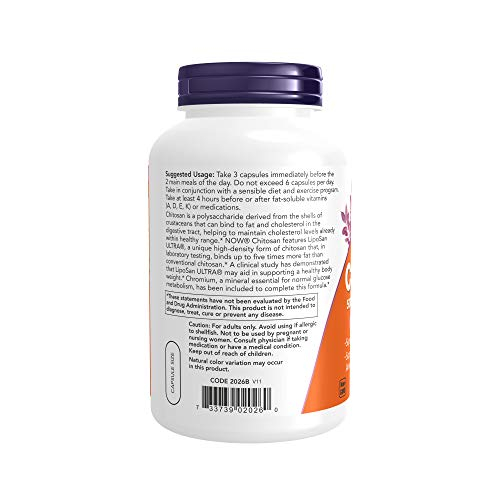 Foto 4 pulgar | Suplemento Now: 500 Mg De Quitosano Y Cromo Para Controlar El Peso 2 - Venta Internacional.
