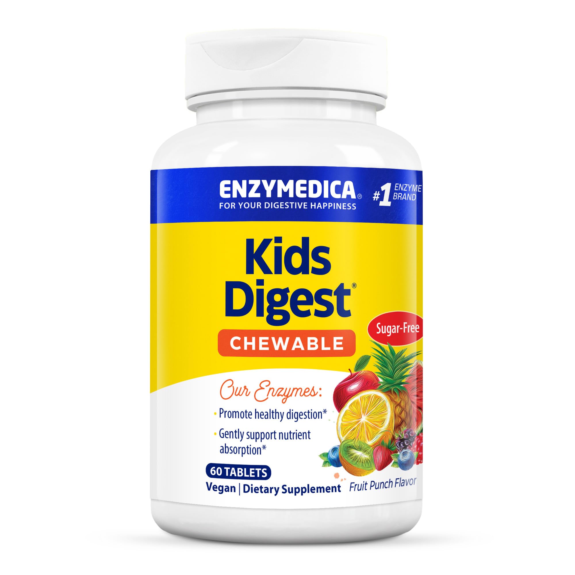 Foto 2 pulgar | Suplemento Enzymedica Kids Digest, Digestivo Masticable, 60 Porciones - Venta Internacional.