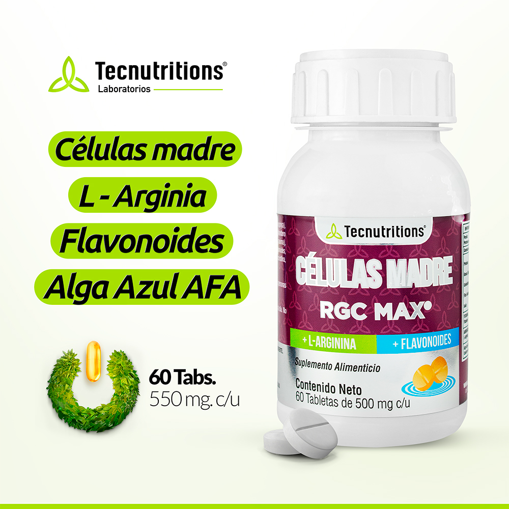 Foto 2 | Suplemento Tecnutritions Células Madre 60 Tabletas