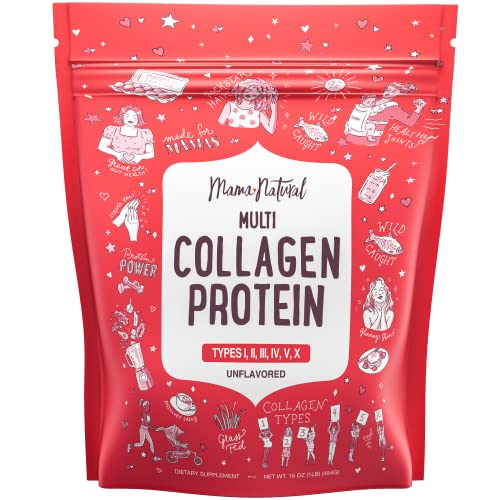 Foto 2 pulgar | Proteína De Colágeno En Polvo Mama Natural Multi Type I Ii Iii Iv  - Venta Internacional.